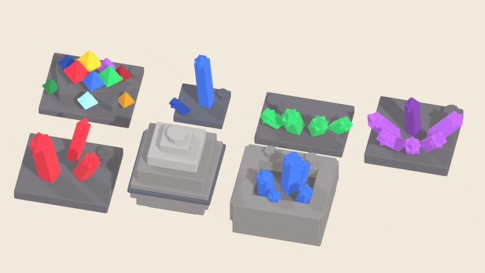 Studs Ore and Mining Pack x70 Blocky Crystals preview 4