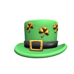 Golden Leprechaun Top Hat