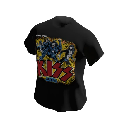 KISS - Alive II Black Rock Tee [Official] - Roblox
