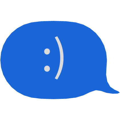 :) smile text Roblox item