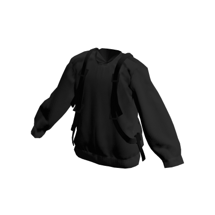 Tactical Black Oversized Sweater