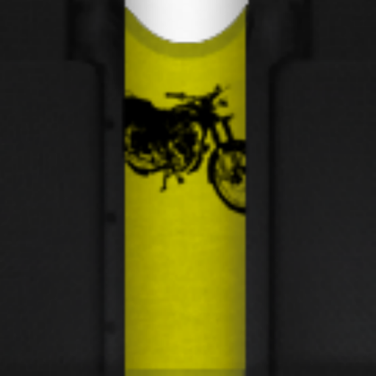 Yellow Motorcycle T-Shirt Roblox decal
