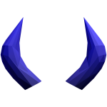Blue Shiny Horns