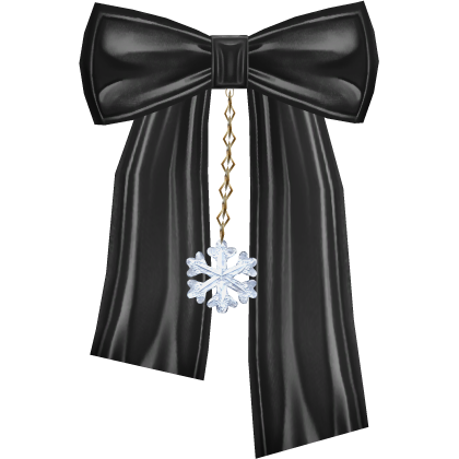 Back Black Christmas Bow