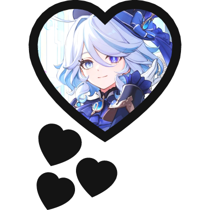 Furina Thinking Hearts Genshin Impact