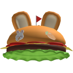 Bunny Cheese Burguer Hat