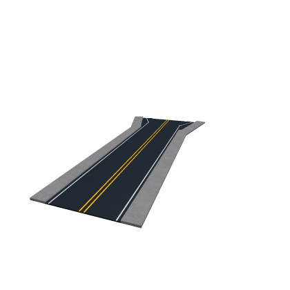 big road going into small road