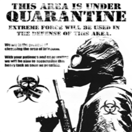 Quarantine Poster Roblox decal