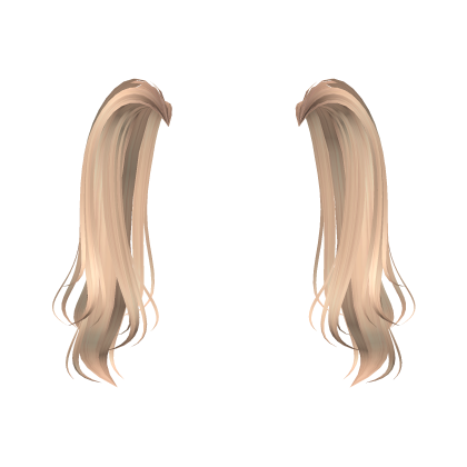 Messy Summer Pigtails in Blonde Roblox item