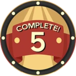 You Completed 5 Tycoons!  Roblox badge thumbnail