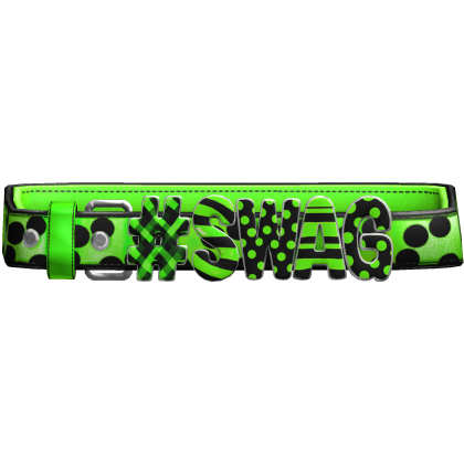 Green Polkadot " Swag " Y2K Belt
