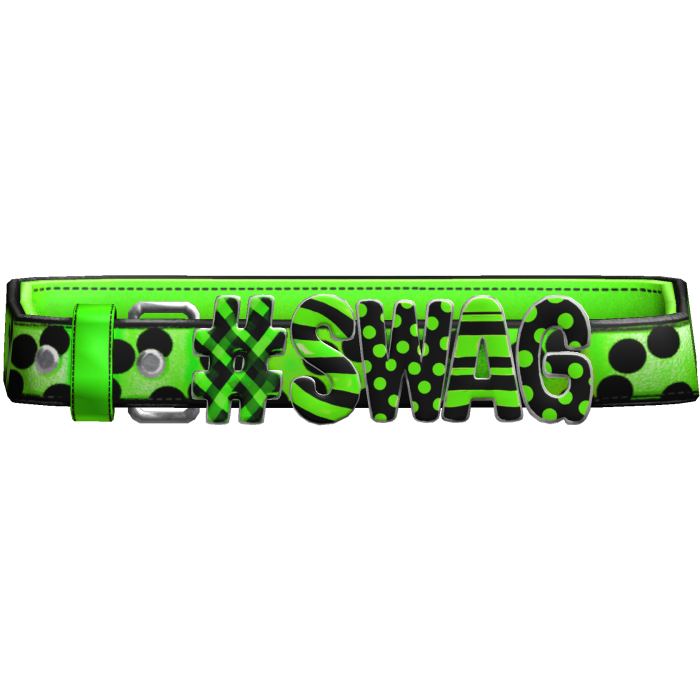 Green Polkadot " Swag " Y2K Belt