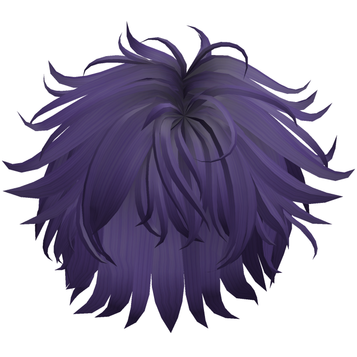 Short Spiky Shag Hair - Purple