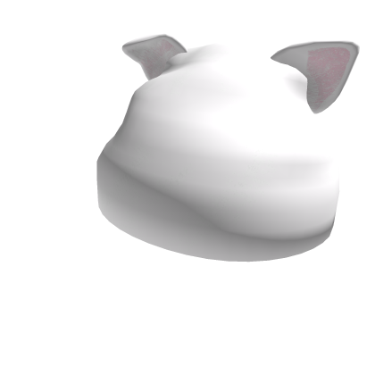 White Cat Ear Beanie ฅ^•ﻌ•^ฅ Roblox item
