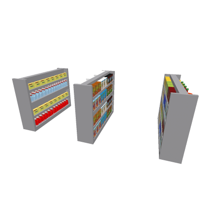Omega Mart Shelves with custom products