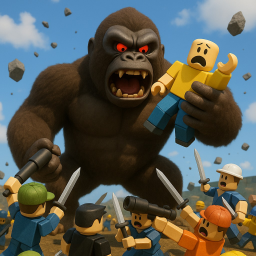100 Robloxians vs 1 Gorilla!