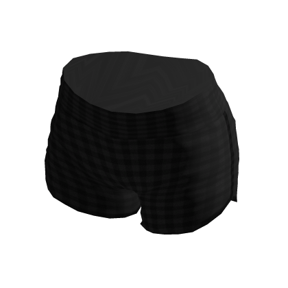 plaid dolphin shorts black