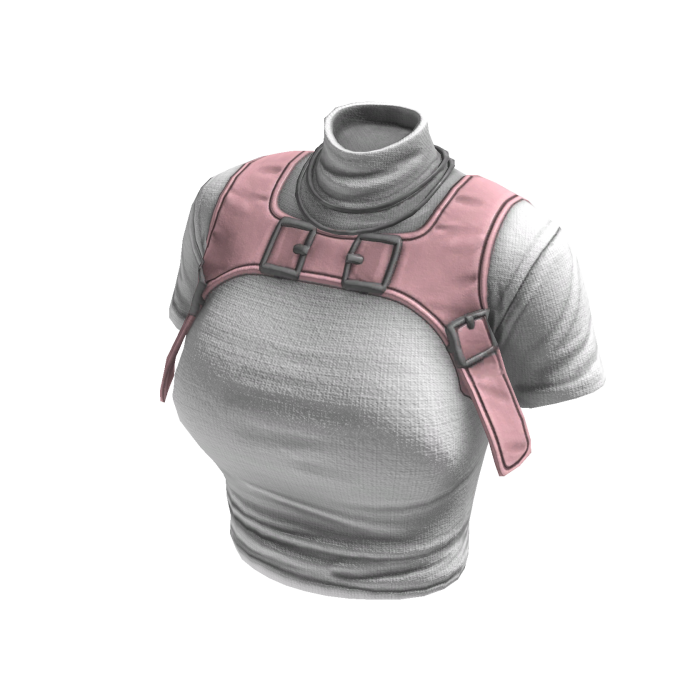  Y2K Stylish Top (White Pink)
