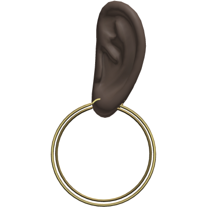 Gold Thin Hoop Earrings Ears