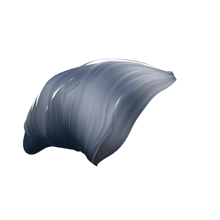 Ash Blue Y2k Pouf Hair Bump