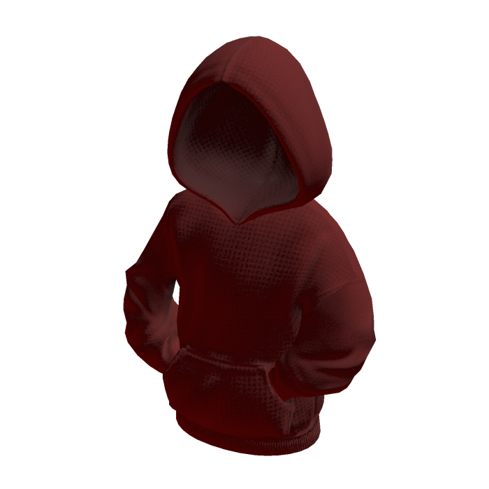 Week Day Cloudy Hooded Hoodie RED