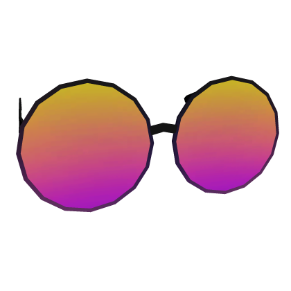 Sunset Gradient Round Sunglasses