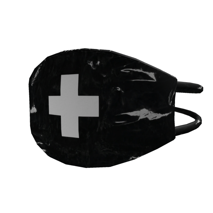 PVC Nurse Mask (Black)