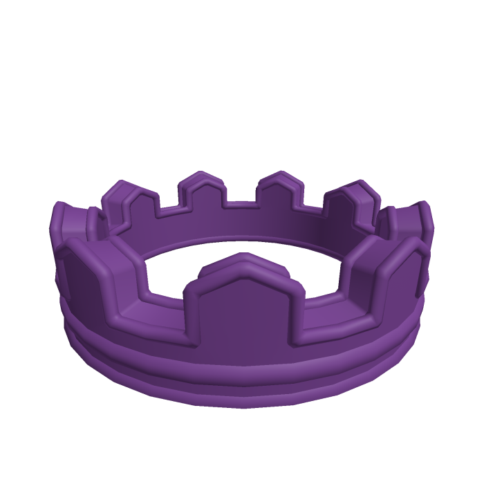 Purple Crown-fetti Cake Cute Aura Add-on