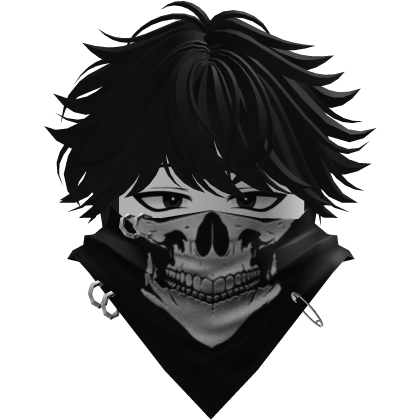 Vkei Black Y2K Emo Hair