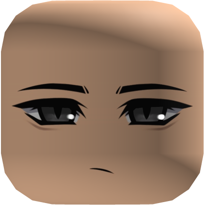 Anime Boy Face - Black Roblox item