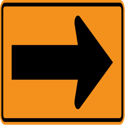Directional Arrow Right Sign Roblox decal