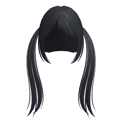 ♡꒰cute lush anime twintails in midnight blue꒱ Roblox item