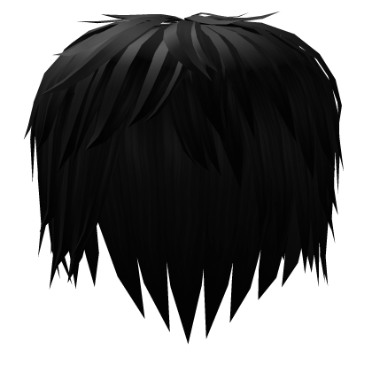 Messy Vkei Emo Boy Hair (Black) Roblox item