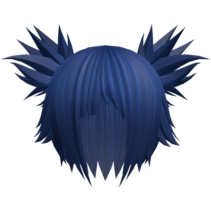 Pucca Pigtail Blue Hair