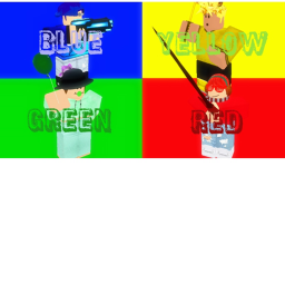 Red vs Blue vs Yellow vs Green