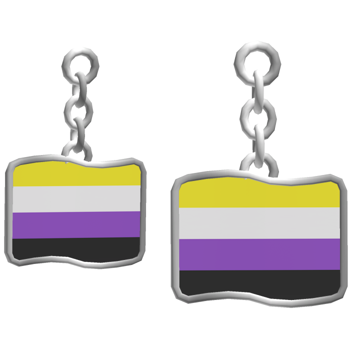 Non-Binary Pride Flag Earrings