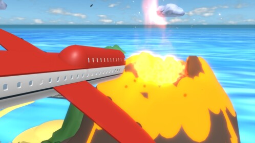 Survive a Plane Crash into a Volcano! 🌋