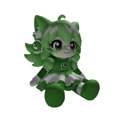 Pink whatsapp/Mad mew mew mini plushie (Deltarune) Roblox item