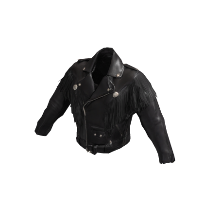 Midnight Outlaw Fringe Leather Jacket [PBR]