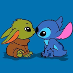 Stitch and Baby Yoda Squad