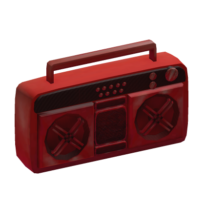 [👑✨] Loud Red Boombox Music Radio Audio