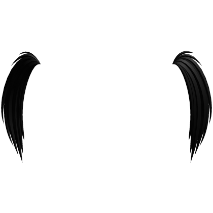 short emo kawaii black pigtails extension Roblox item