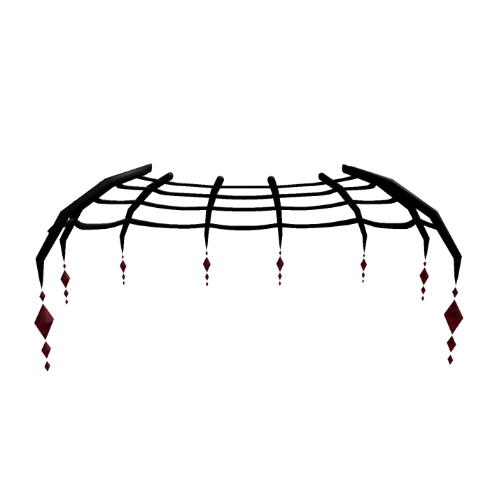 🖤🕸️ Spider's Grace crystal web skirt - Red