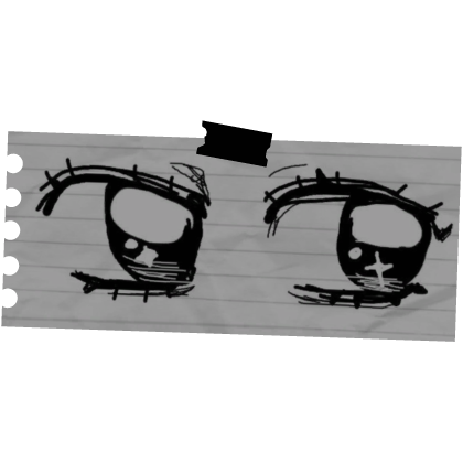 Manga Panel Sparkly Eyes Note Moe Roblox item