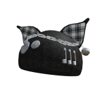 Black Plaid Winter Beanie