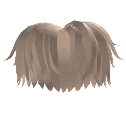 Long Messy Beige Middle Part