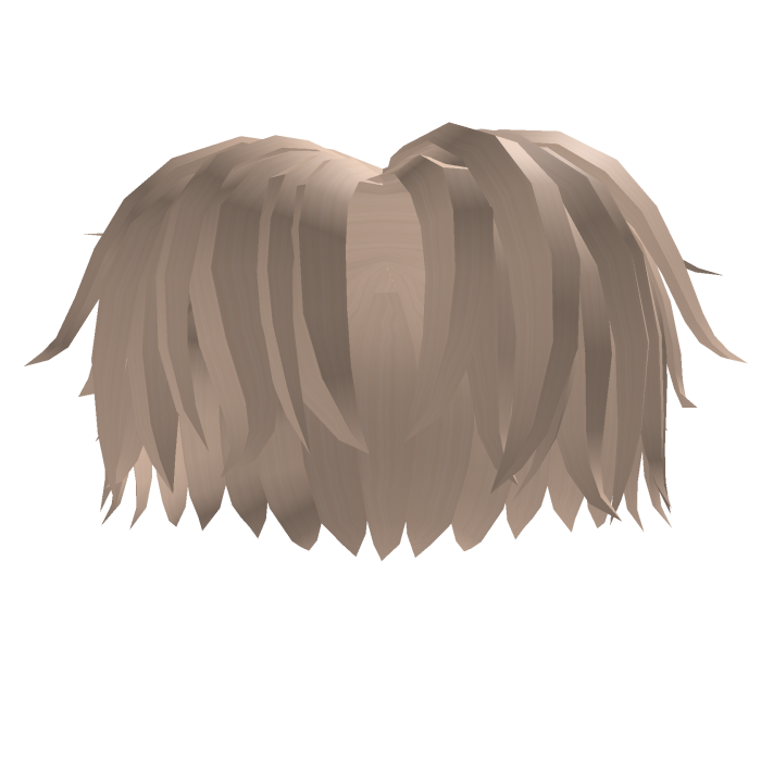 Long Messy Beige Middle Part