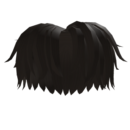 Long Messy Dark Brown Middle Part