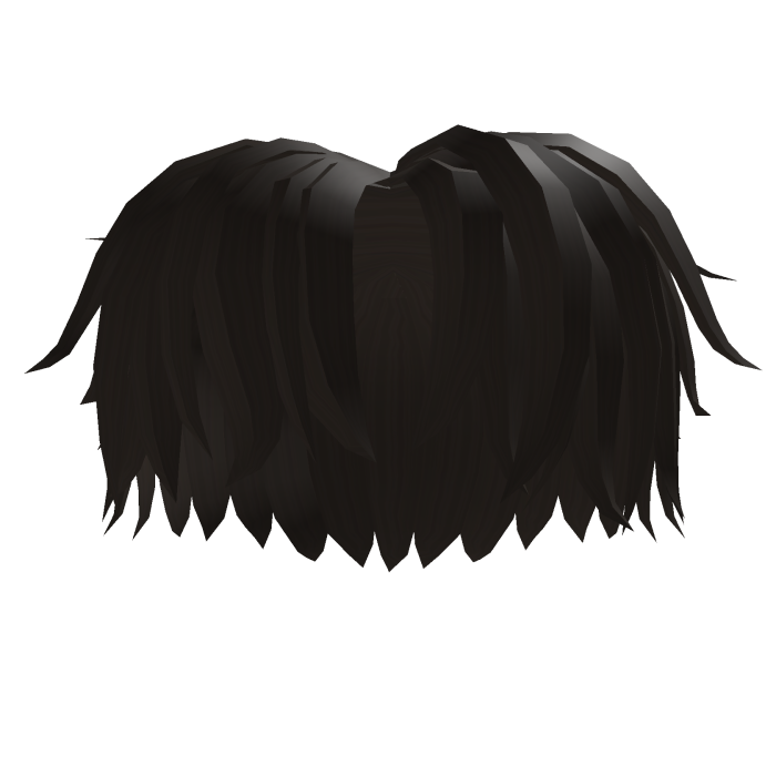 Long Messy Dark Brown Middle Part