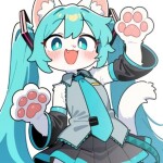 Go to pet Miku the Cat 😻